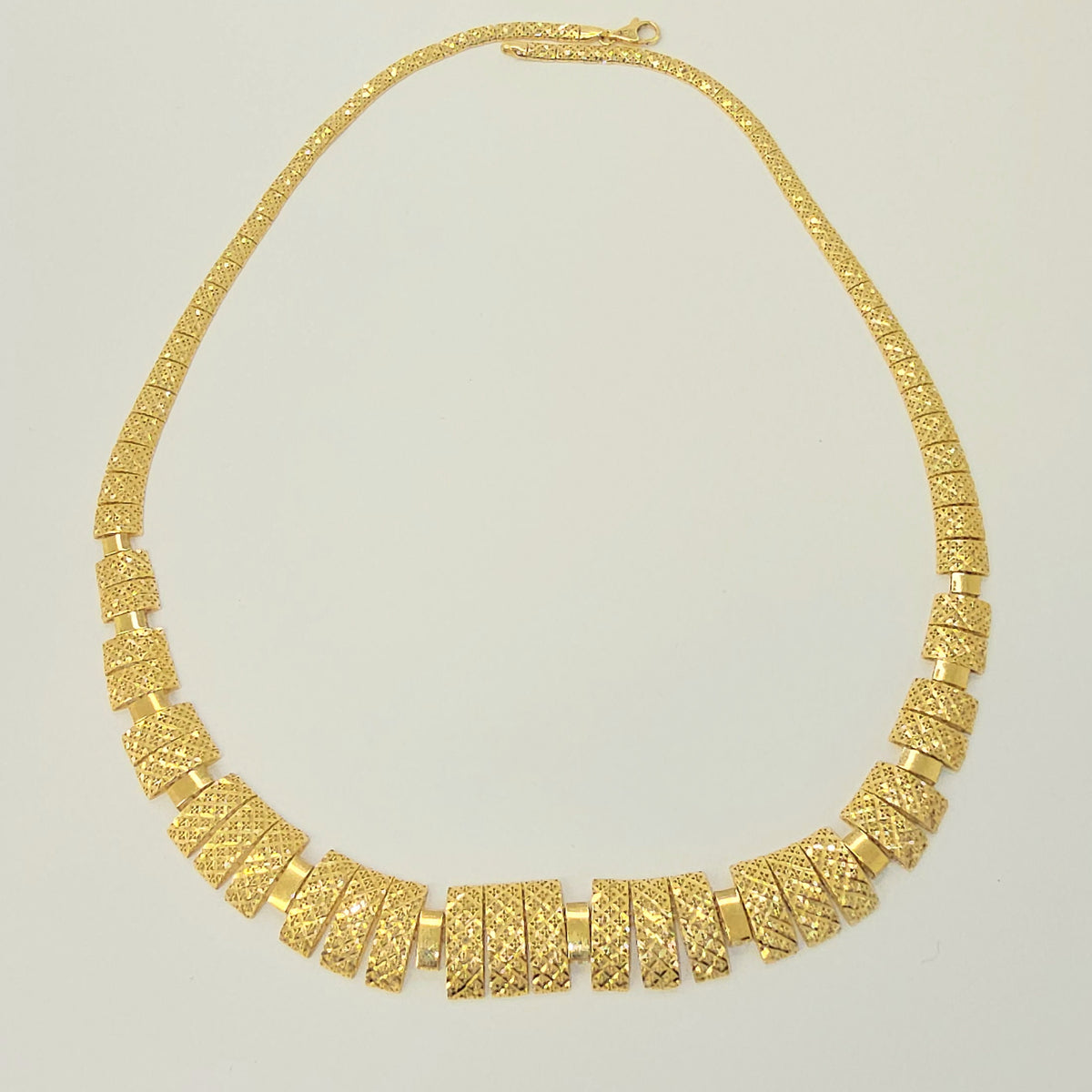 18K YELLOW GOLD DIAMOND CUT MIRRORED SET – Azadi Jewellery