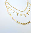 3 layered loop necklace