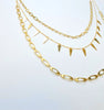 3 layered loop necklace