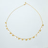 18k DANGLING BEAD CHOKER NECKLACE