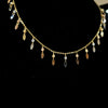 TRI GOLD SPIKE CHOKER NECKLACE