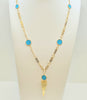 18K LONG TURQUOISE NECKLACE