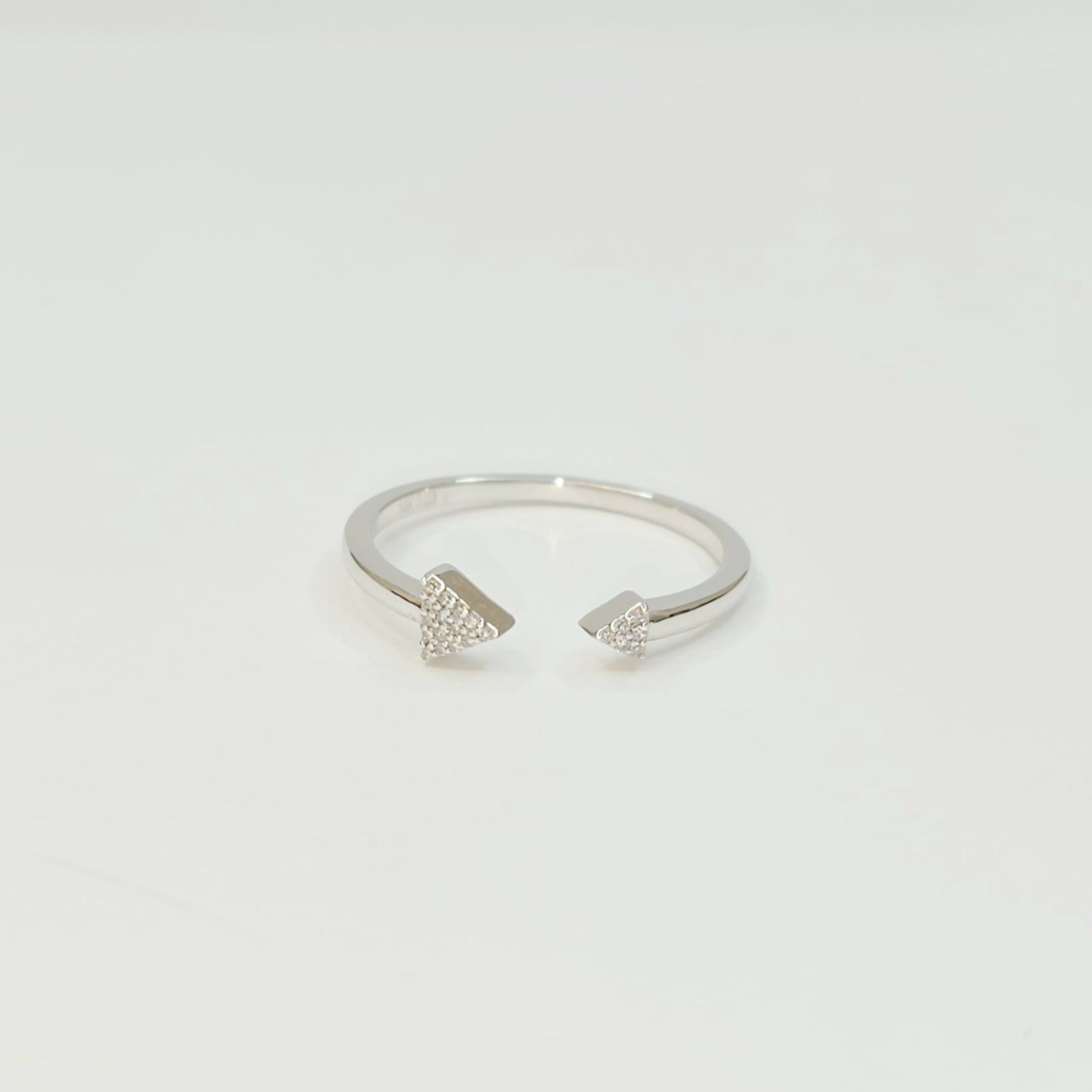 14K DOUBLE ARROW RING
