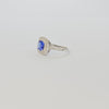 18K WHITE GOLD NATURAL TANZINITE RING