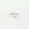 18K OVAL DIAMOND RING