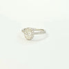 18K OVAL DIAMOND RING