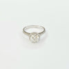 18K HALO DIAMOND RING