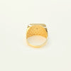 18K YELLOW GOLD STAR RING