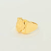 18K GOLD TIGER FACE RING