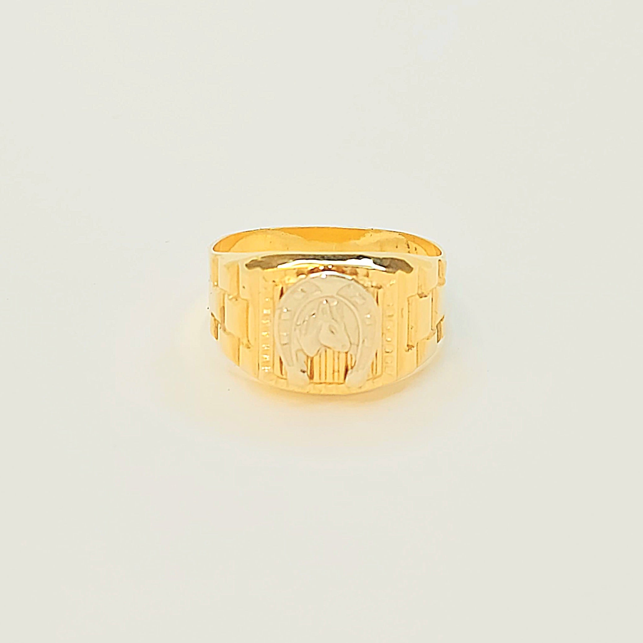 White gold horseshoe ring sales