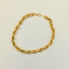 18K GOLD MEDIUM ROPE BRACELET