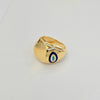 18K Bold Evil Eye Ring
