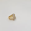 18K TWIST TRI-GOLD RING