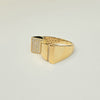 18K GOLD EDGED RING