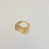18K GOLD EDGED RING