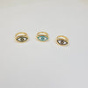 18K EVIL EYE RING