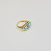 18K EVIL EYE RING