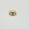 18K EVIL EYE RING