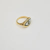 18K EVIL EYE RING