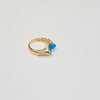 18K PYRAMID TURQUOISE RING