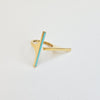 18K DOUBLE LINE RING