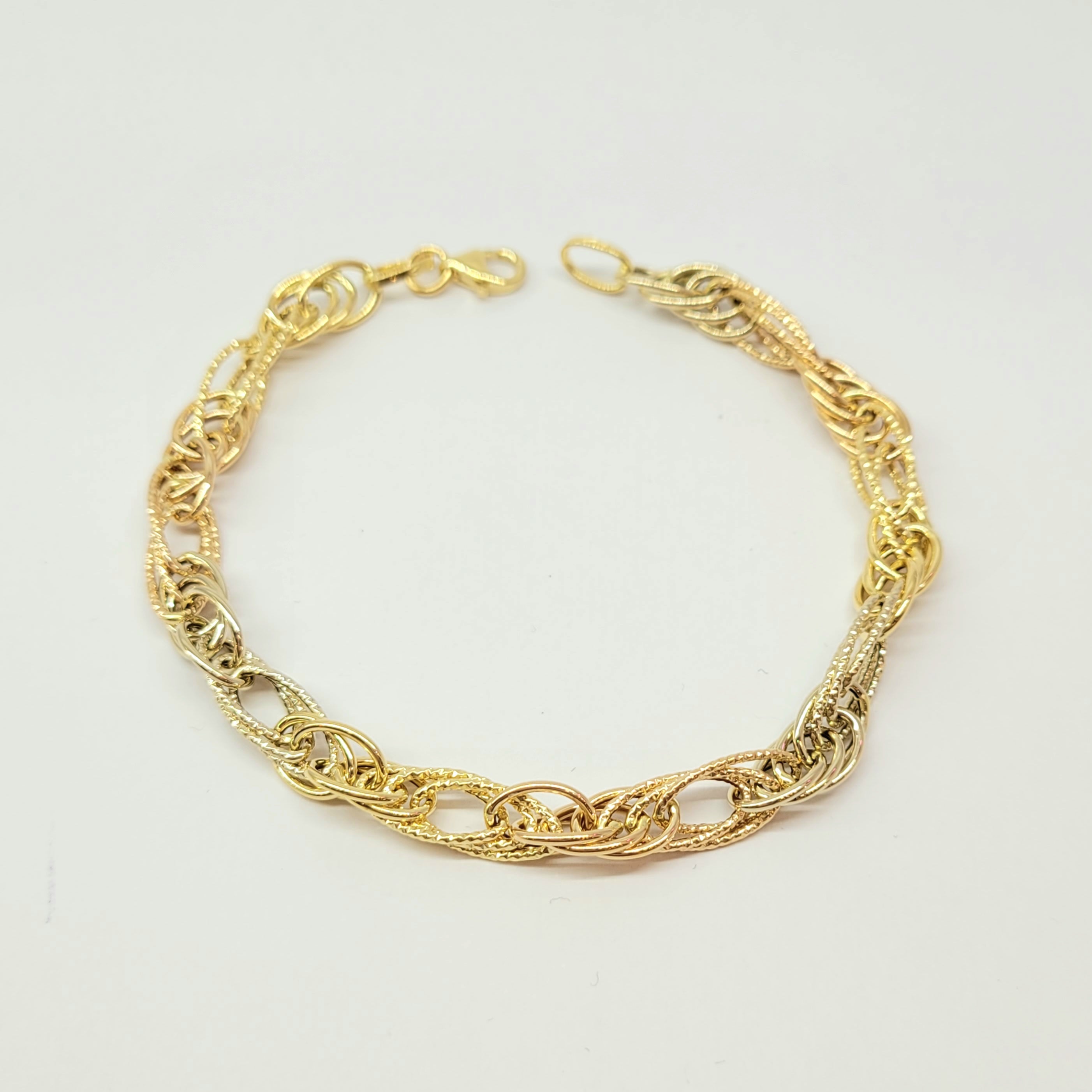 18K Solid Gold Bracelets for Women, Yellow Gold Beads Ball Bracelet with  Durable Chain Jewelry Gifts for Her, Mom, Wife, Girls 6.5 - 7.3