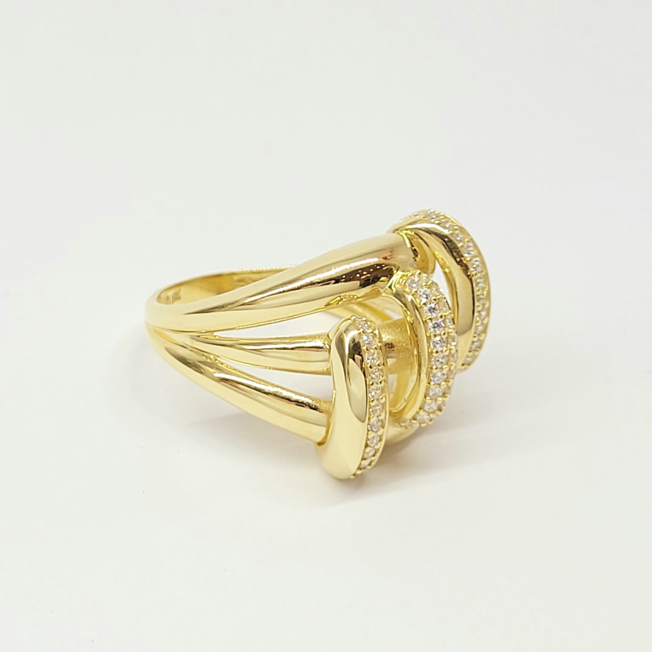 18K 3 LAYERED GOLD RING